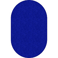 Flagship Carpets Amerisoft Solid Color Rug 12 ft Length x 90" Width - Oval - Royal Blue - Nylon, Polyester - 1 Each (TS45RB)
