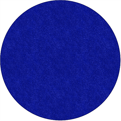 Flagship Carpets Amerisoft Solid Color Rug 72" Diameter - Round - Royal Blue - Nylon, Polyester - 1 Each (TS27RB)