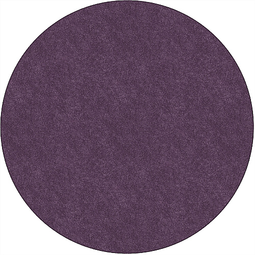 Flagship Carpets Amerisoft Solid Color Rug 72" Diameter - Round - Purple - Nylon, Polyester - 1 Each (TS27PP)