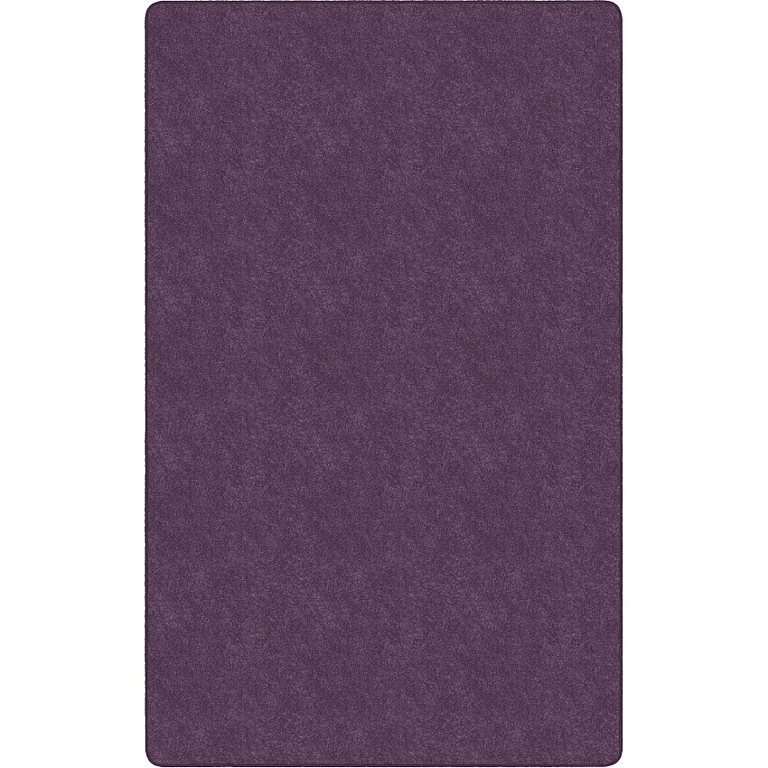 Flagship Carpets Amerisoft Solid Color Rug 108" Length x 72" Width - Rectangle - Purple - Nylon, Polyester - 1 Each (TS34PP)