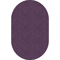 Flagship Carpets Amerisoft Solid Color Rug 12 ft Length x 90" Width - Oval - Purple - Nylon, Polyester - 1 Each (TS45PP)