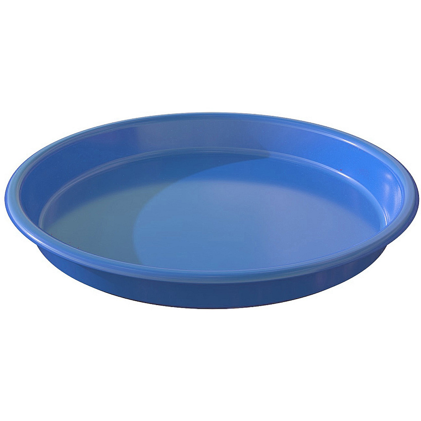 Deflecto Kids Antimicrobial Round Craft Tray Accessories, Art, Craft - 1.61" Height x 13.07" Width x 13.07" Depth - Blue - Polypropylene - 1 Each (39514BLU)