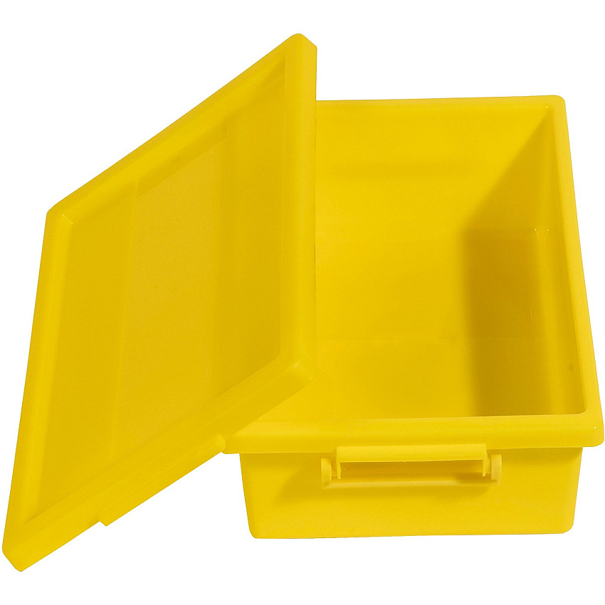 Deflecto Little Artist Antimicrobial Storage Tote 3.1" Height x 11.9" Width x 6.8" Depth - Antimicrobial, Lightweight, Mold Resistant, Mildew Resistant, Handle, Portable, Stackable, Durable, Spill Resistant, Easy to Clean - Yellow - Polypropyle (39513YEL)