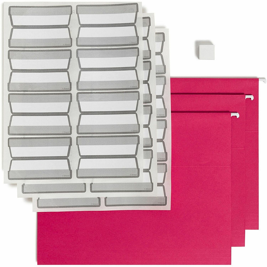 Smead Protab&reg; Filing System with 20 Letter Size Hanging File Folders, 24 ProTab 1/3-Cut Tab labels, and 1 eraser 11 pt. - Paperboard - Adhesive Label, Write-on Label - 20 / Box (64197)