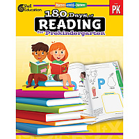 Shell Education 180 Days of Reading for Prekindergarten Printed Book Book - Grade Pre-K - English - 1 Each (127442)