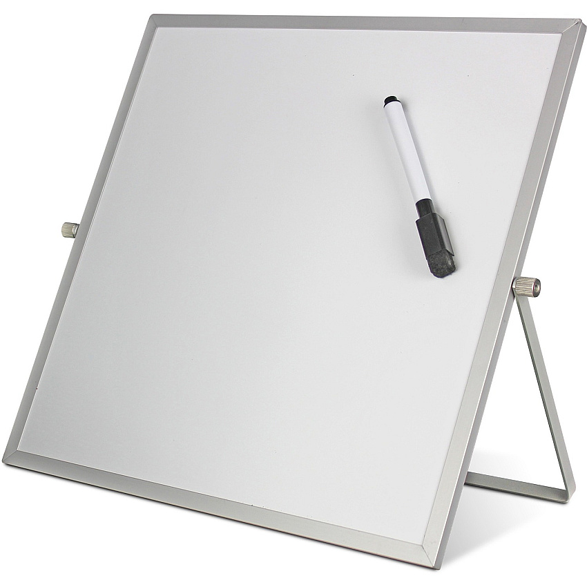 Flipside Products Flipside Dry-Erase Flip Easel 12" (1 ft) Width x 12" (1 ft) Height - White Surface - Magnetic - 1 Each (50005)