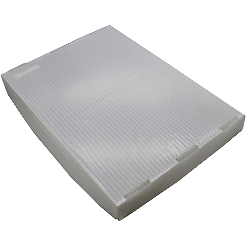 Flipside Products Flipside Translucent Plastic Storage Postal Tote Lid - 4 Pack External Dimensions: 14" Width x 1.3" Depth x 19" Height - Lid Closure - Plastic - Translucent - 4 / Pack (40202)