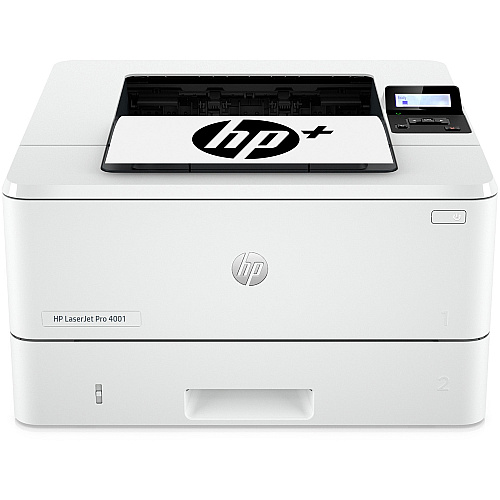 HP LaserJet Pro 4001ne Desktop Wired Laser Printer - Monochrome 42 ppm Mono - 4800 x 600 dpi Print - Auto/Manual Duplex Print - 350 Sheets Input - Ethernet - 80000 Pages Duty Cycle - Plain Paper Print - Gigabit Ethernet - USB (2Z599E)