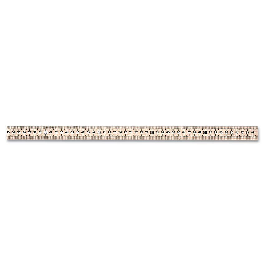 Westcott Wooden Meter Stick, Standard/Metric, 39.5", Clear Lacquer Finish, 12/Box (10431)