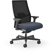 HON Ignition 2.0 Mid-back Big & Tall Task Chair Navy Seat Color - Foam Seat Material - Black Back Color - Black Frame Color - Mid Back - 5-star Base - Armrest - 1 Each (I2BTVMC98BTN)
