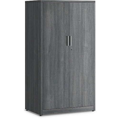 HON 10500 Series Sterling Ash Laminate Desking 36" x 24" x 66.6" - 5 Shelve(s) - 3 Adjustable Shelf(ves) - Finish: Thermofused Laminate (TFL), Sterling Ash Laminate (105299LSA1)