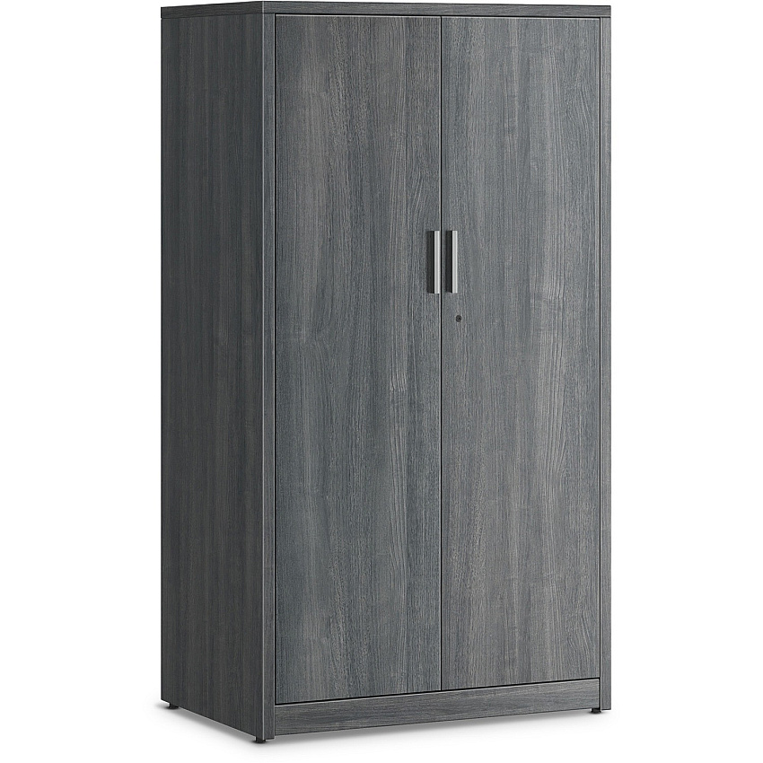 HON 10500 Series Sterling Ash Laminate Desking 36" x 24" x 66.6" - 5 Shelve(s) - 3 Adjustable Shelf(ves) - Finish: Thermofused Laminate (TFL), Sterling Ash Laminate (105299LSA1)