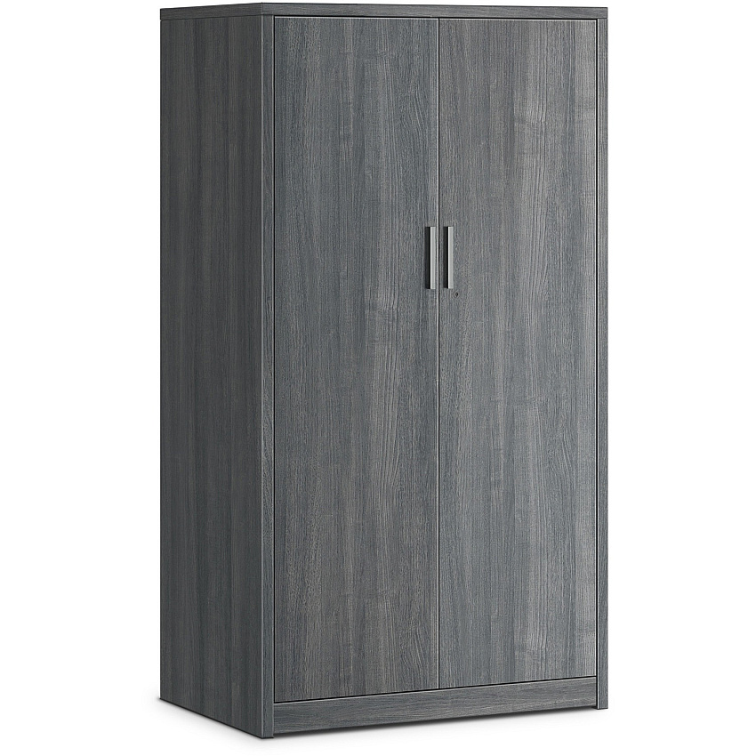 HON 10500 Series Sterling Ash Laminate Desking 66.6" Height x 36" Width x 24" Depth - 5 Shelve(s) - 4 Adjustable Shelf(ves) - Finish: Thermofused Laminate (TFL), Sterling Ash Laminate (10530LSA1)