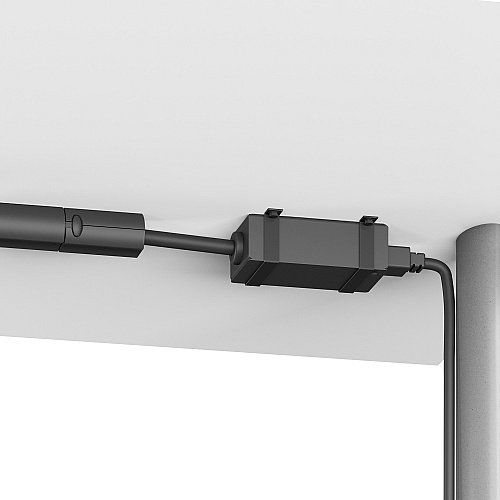 HON Training Table Electrical Power Base In-feed Finish: Black (MTVHQB)