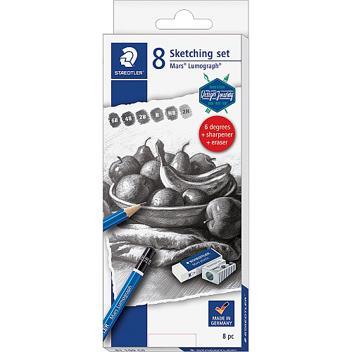 Staedtler Mars Lumograph Graphite Pencil Set 6 / Pack (61100C603)