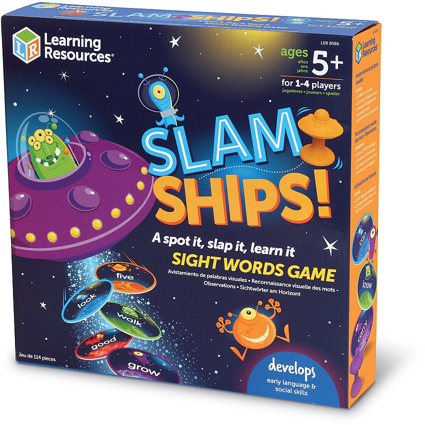 Learning Resources Slam Ships! Sight Words Game Learning Toy - Theme/Subject: Learning - 5-8 Year (LER8596)