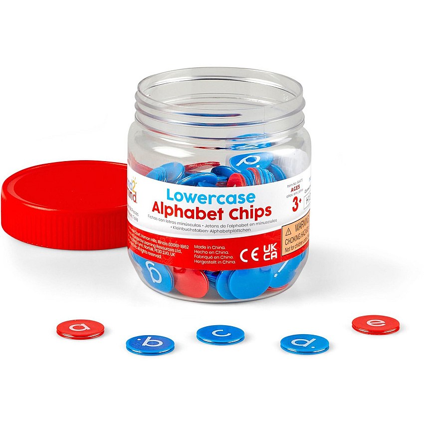 Learning Resources Hand2Mind Lowercase Alphabet Chips Learning Toy - Theme/Subject: Fun - 3+ - Rainbow (H2M94473)