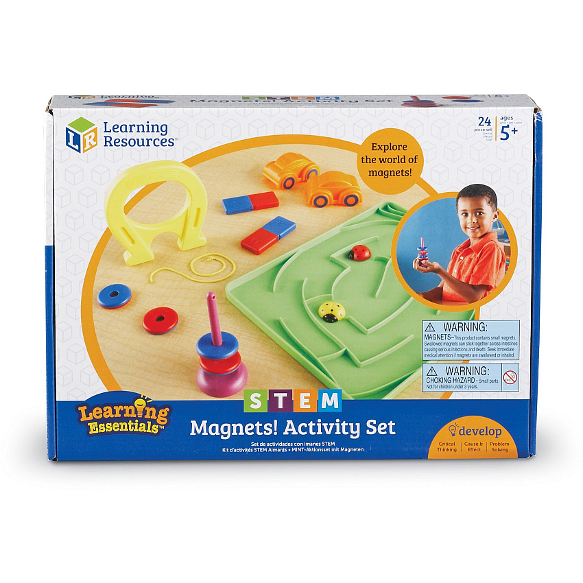 Learning Resources STEM Magnets Activity Set Theme/Subject: Fun - Skill Learning: STEM, Exploration - 5-9 Year - 1 Each (LER2833)
