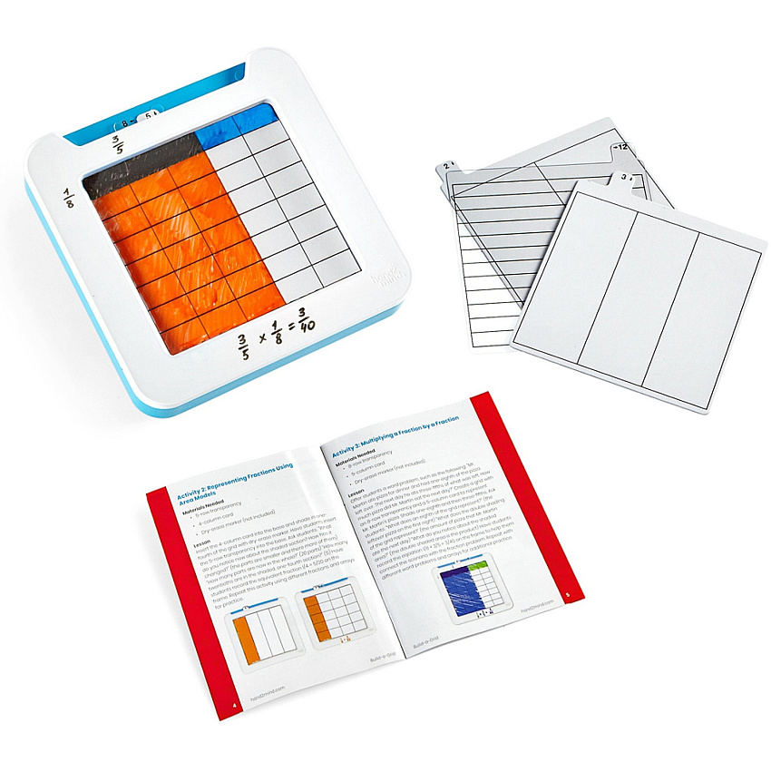 Learning Resources Hand2Mind Math Grid Activity Set Skill Learning: Mathematics, Fraction, Graphing, Decimal, Operation, Problem Solving - 1 Each (H2M92427)