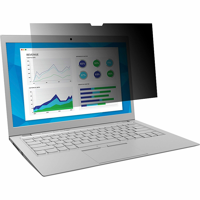 3M&trade; Bright Screen Privacy Filter for 15.6in Laptop, 16:9, BP156W9B