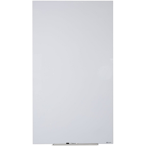 Quartet InvisaMount Vertical Glass Dry-Erase Board - 28x50 50" (4.2 ft) Width x 28" (2.3 ft) Height - White Glass Surface - Rectangle - Vertical - Magnetic - 1 Each (Q012850IMW)