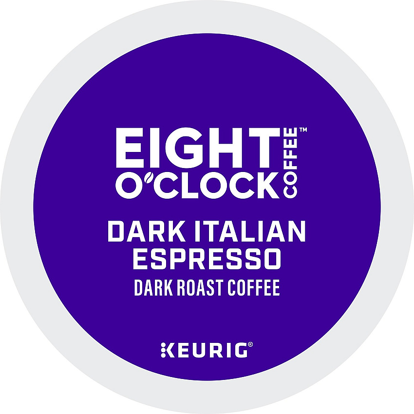 Eight O'Clock&reg; K-Cup Dark Italian Espresso Coffee Compatible with Keurig Brewer - Dark - K-Cup - Italian Roast, Arabica - 24 / Box (0631)