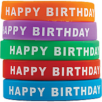 Teacher Created Resources Happy Birthday Wristbands Multi - Silicone - 10 / Set (6559)