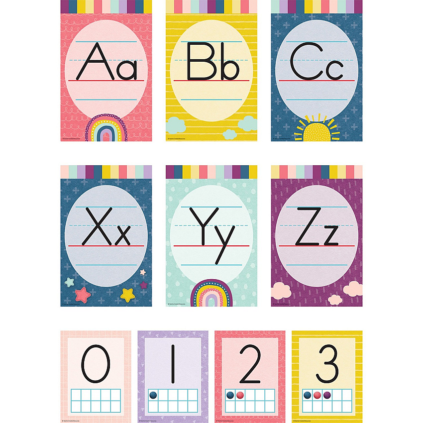 Teacher Created Resources Oh Happy Day Alphabet Board 1 Set (9020)