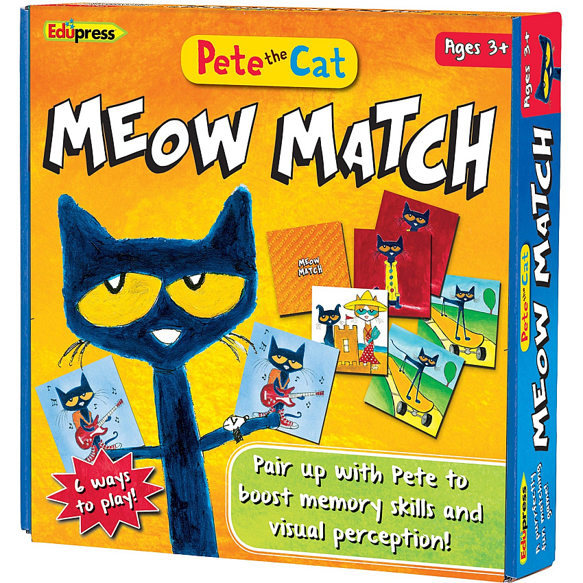 Teacher Created Resources Pete The Cat Meow Match Game 78 Card(s) - Animal - Matching - 1 Each (EP62075)