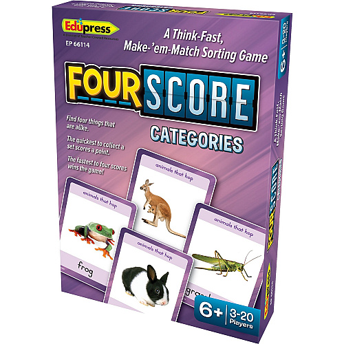 Teacher Created Resources Four Score Category Card Game Matching - 3 to 20 Players - 1 Each (EP66114)
