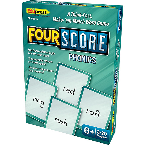 Teacher Created Resources Four Score Phonics Card Game Learning - Matching - 3 to 20 Players - 1 Each (EP66116)