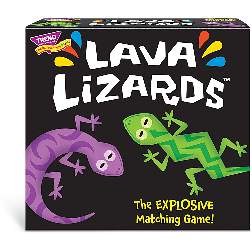 Trend Lava Lizards Three Corner Card Game 63 Card(s) - Fun - Matching - 1 to 4 Players - 1 Each (T20002)