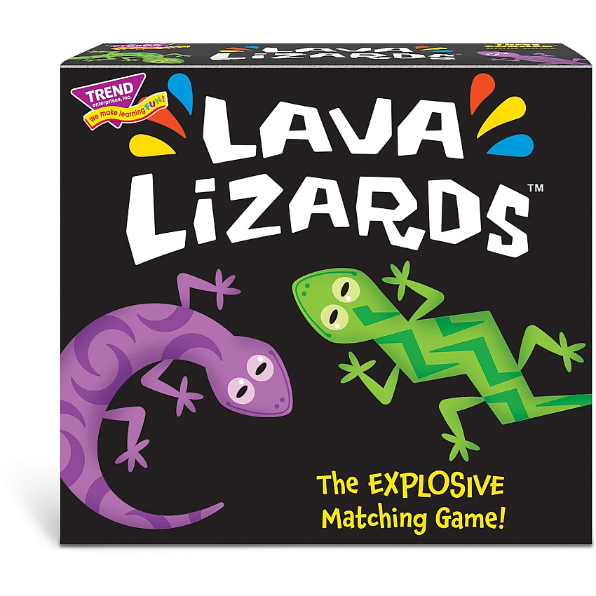 Trend Lava Lizards Three Corner Card Game 63 Card(s) - Fun - Matching - 1 to 4 Players - 1 Each (T20002)