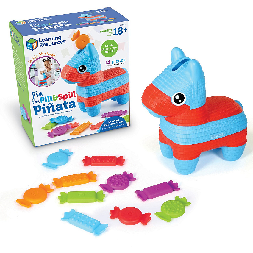 Learning Resources Pia the Fill & Spill Pinata Building Blocks - 1.5-2 Year - Multi (LER9135)