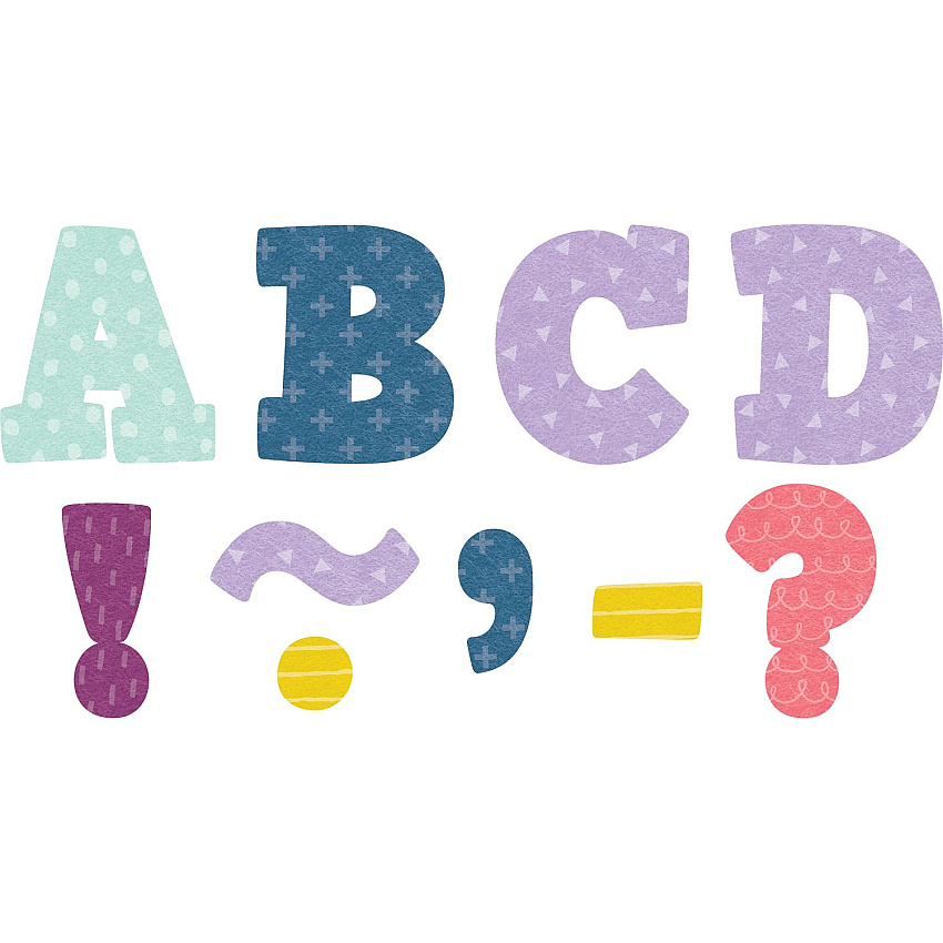 Teacher Created Resources Oh Happy Day Magnetic Letters Fun Theme/Subject - Magnetic - 3" Length - Multi - 55 / Pack (77569)