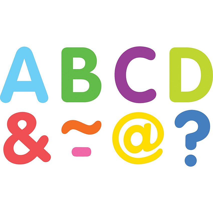 Teacher Created Resources Colorful Magnetic Letters Fun Theme/Subject - Magnetic - 2" Length - Multi - 87 / Pack (77570)