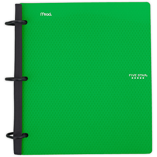 Mead Five Star Flex Hybrid NoteBinder 1" Binder Capacity - 200 Sheet Capacity - Pocket(s): 2 - 5 Divider(s) - Plastic - Multi-colored - TechLock Ring, Durable, Foldable - 1 Each (29328)
