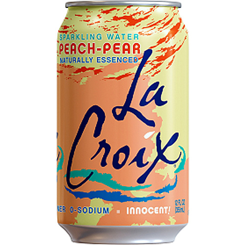 LaCroix Peach-Pear Flavored Sparkling Water Ready-to-Drink - 12 fl oz (355 mL) - Peach Pear - 12/Pack - 2 / Carton (40102)