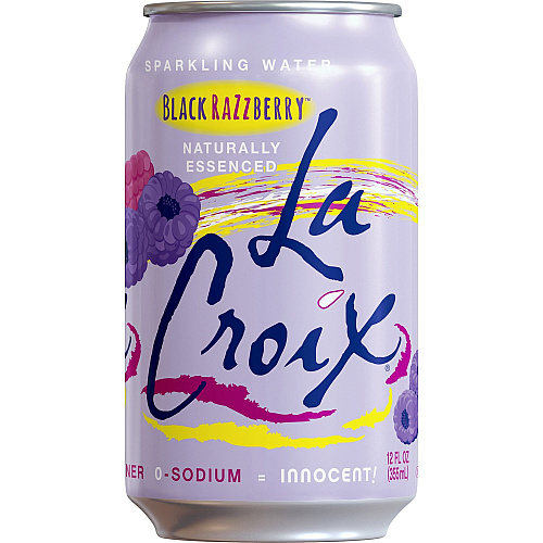 LaCroix Black Razzberry Flavored Sparkling Water Ready-to-Drink - 12 fl oz (355 mL) - Black Razzberry - 12/Pack - 2 / Carton (40112)