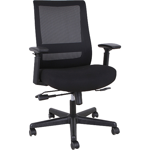 Lorell Mesh High-back Executive Chair High Back - 5-star Base - Black - Armrest - 1 Each (LLR42175)