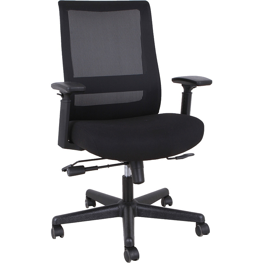 Lorell Mesh High-back Executive Chair High Back - 5-star Base - Black - Armrest - 1 Each (LLR42175)