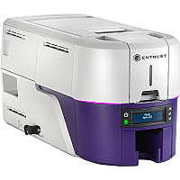 SICURIX Sigma DS2 Double Sided Dye Sublimation/Thermal Transfer Printer - Color - Card Print - USB - Silver, Blue 300 dpi - For Mac, PC - 1 Each (525301005)