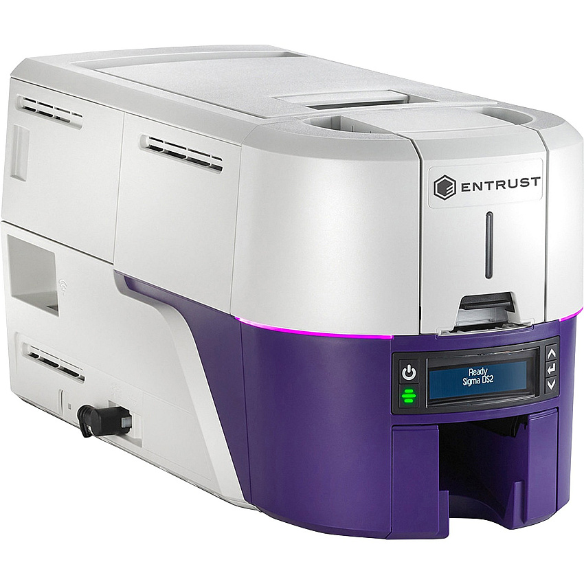 SICURIX Sigma DS2 Double Sided Dye Sublimation/Thermal Transfer Printer - Color - Card Print - USB - Silver, Blue 300 dpi - For Mac, PC - 1 Each (525301005)