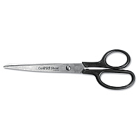 Westcott Straight Contract Scissors, 8" Long, 3" Cut Length, Straight Black Handle (10572)