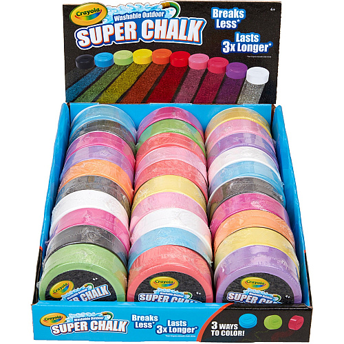 Crayola Outdoor Super Chalk Assorted - 30 / Carton (511668)