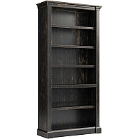 Martin Kingston Office Desking Unit 78" Height x 38" Width x 14" Depth - 5 Shelve(s) - 4 Adjustable Shelf(ves) - Material: Wood - Finish: Dark Chocolate, Rub Through - 1 Each (IMKN3678)