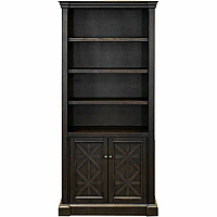 Martin Kingston Office Desking Unit 78" Height x 36" Width x 14" Depth - 5 Shelve(s) - 4 Adjustable Shelf(ves) - Material: Wood - Finish: Dark Chocolate, Rub Through - 1 Each (IMKN3678D)