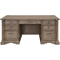 Martin Bristol Office Desking Unit 76" Height x 36" Width x 14" Depth - 5 x Utility, File Drawer(s) - Double Pedestal (IMBR680)