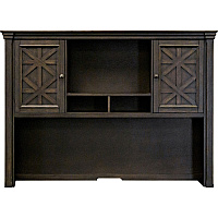 Martin Kingston Office Desking Unit 48" Height x 66" Width x 14" Depth - 2 Door(s) - 2 Adjustable Shelf(ves) - Material: Wood - Finish: Dark Chocolate, Rub Through - 1 Each (IMKN682)