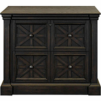 Martin Kingston Office Desking Unit 30" Height x 36" Width x 21" Depth - Total Drawer(s): 2 - Material: Wood - Finish: Dark Chocolate, Rub Through - 1 Each (IMKN450)